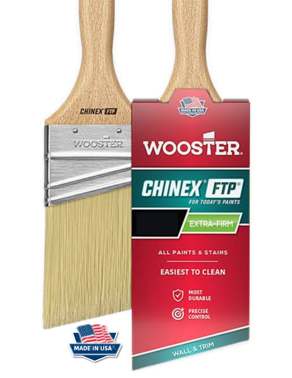 Wooster Chinex FTP 4410 - Angle Trim Paint Brush Extra Firm