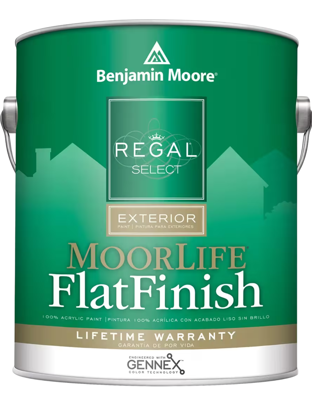 Benjamin Moore Regal Select Exterior Paint — MoorLife Flat Finish W105