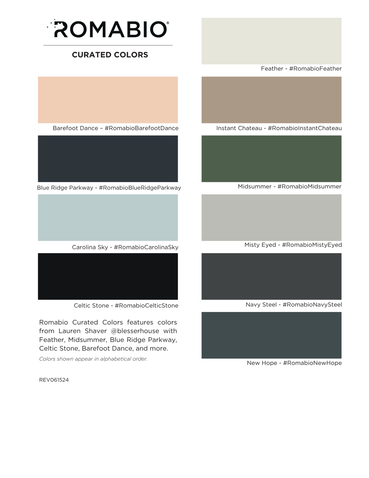 Romabio MASONRY FLAT- Dark Colors