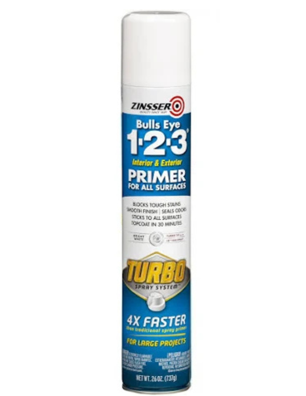 Zinsser Turbo Spray Can - Bullseye 1.2.3 - view 2