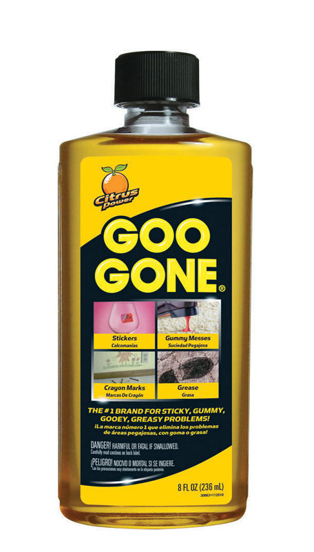 Goo Gone Adhesive Remover 4 oz - Citrus Power Liquid Pour Bottle