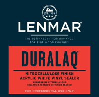 Lenmar DuraLaq Nitrocellulose Acrylic White Vinyl Sealer 1C.204