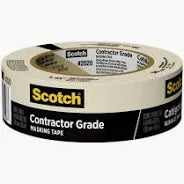 Scotch Contractor Grade 1.41 in. W x 60.1 yd. L Beige Medium Strength Masking Tape 1 pk