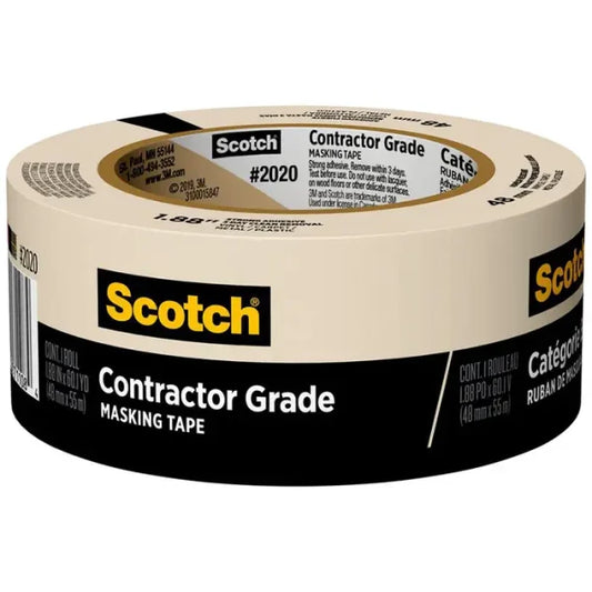 Scotch Contractor Grade 1.88 in. W x 60.1 yd. L Beige Medium Strength Masking Tape 1 pk