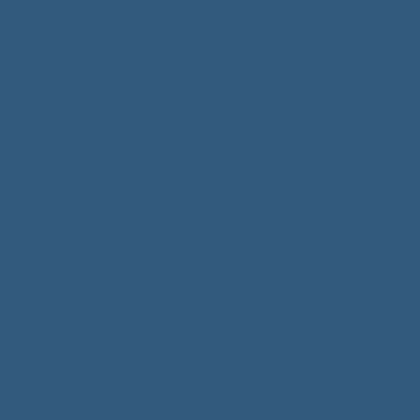 Benjamin Moore Prussian Blue CW-625 paint color swatch