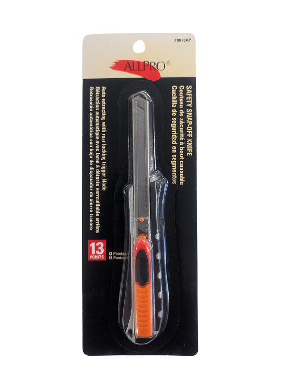 ALLPRO Snap Off Knife Safety - 13 Point w/1blade