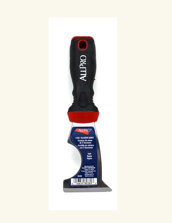 ALLPRO GLAZIER TOOL 5-in-1 Stiff