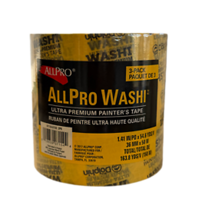 Washi Painter's Tape 3Pk - ALLPRO (2 Sizes)