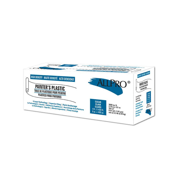 ALLPRO 9'x400' .31 Mil Painter's Plastic