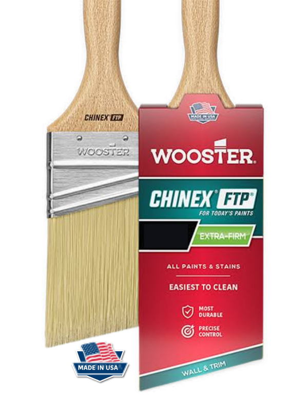 Wooster Chinex FTP 4410 - Angle Trim Paint Brush Extra Firm