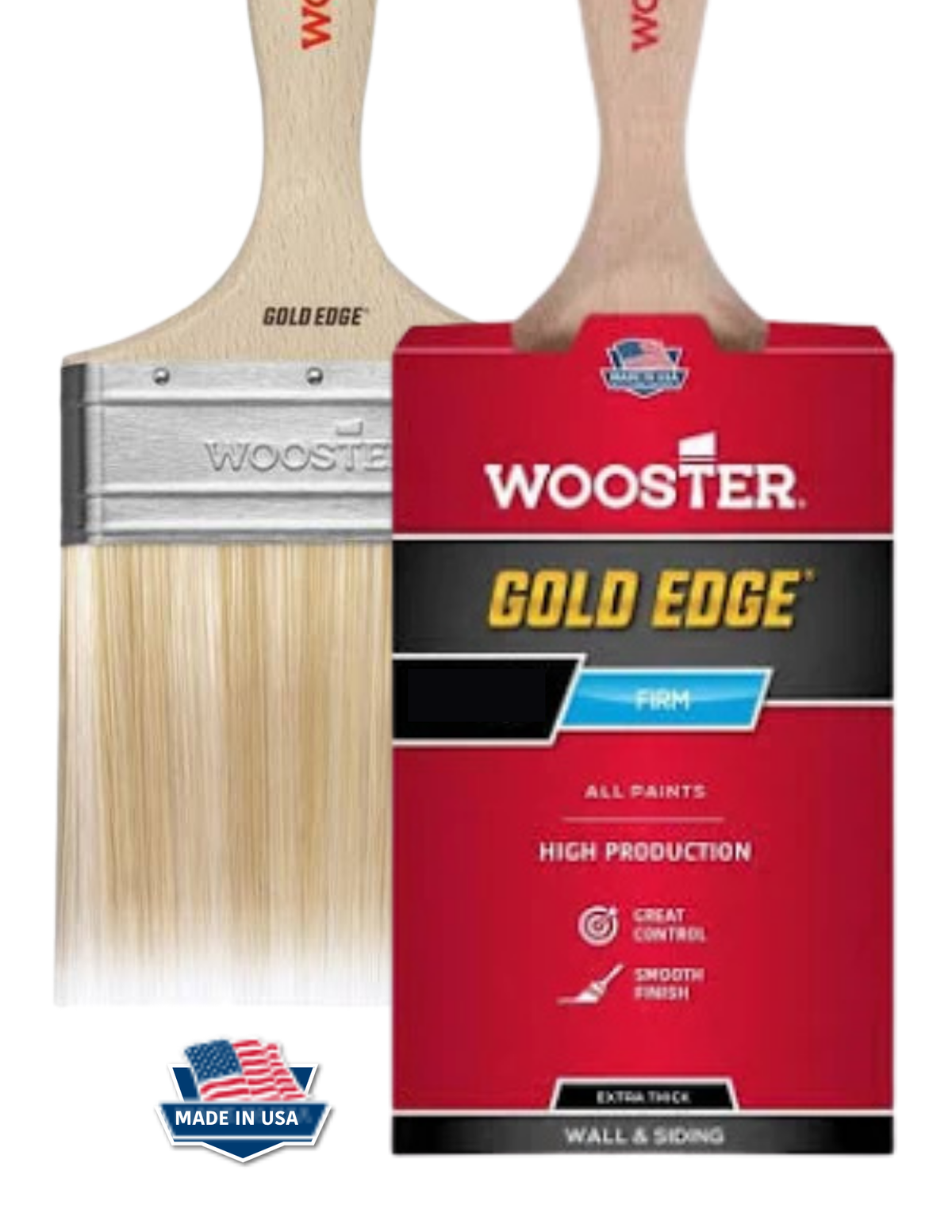 Wooster Gold Edge 5236 - Semi-Oval Flat Paint Brush Firm