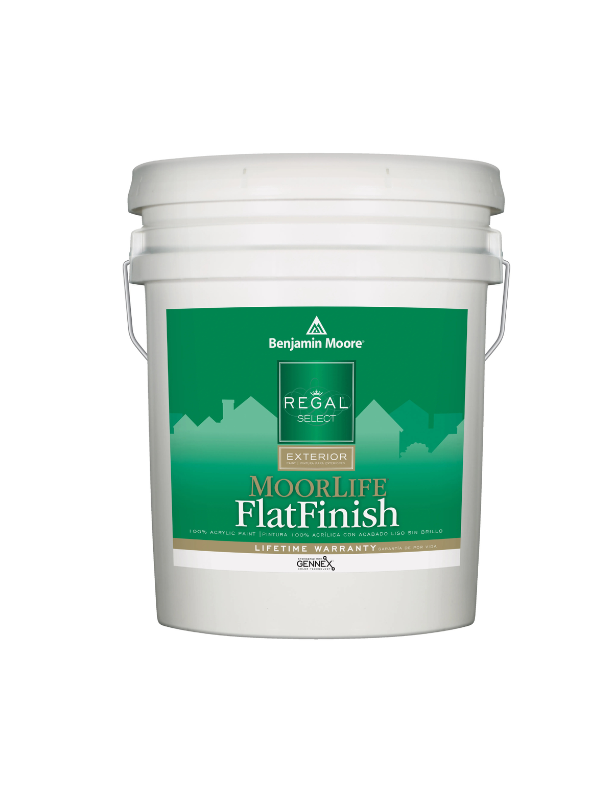 Benjamin Moore Regal Select Exterior Paint — MoorLife Flat Finish W105 - view 3