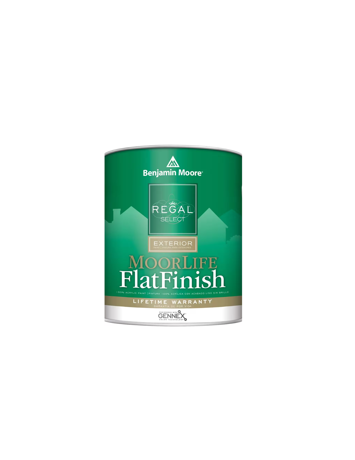 Benjamin Moore Regal Select Exterior Paint — MoorLife Flat Finish W105 - view 2