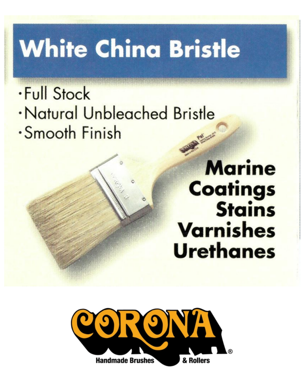 Corona - White Angle China Bristle 2 1/2"