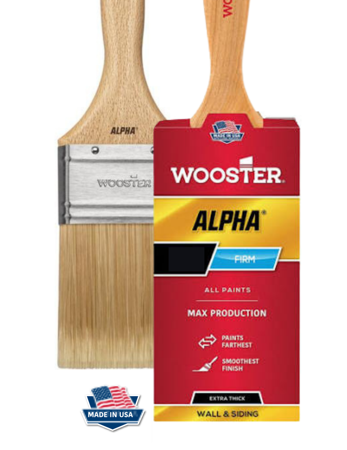 Wooster Alpha 4232 - Flat Sash Paint Brush Firm