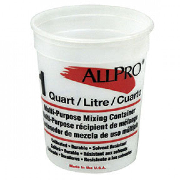 Mix' n Measure White 1 qt. Plastic Paint Pail