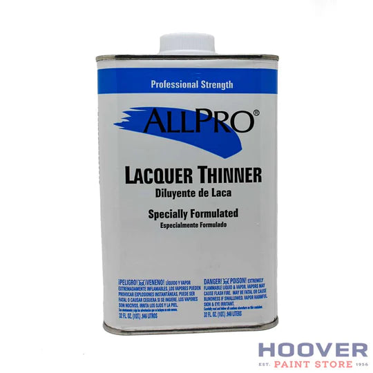Lacquer Thinner Quart (All Pro)