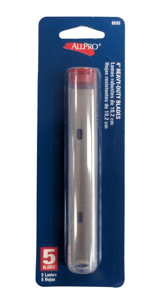 ALLPRO Blade Wall Scraper 4"- Replacement Blades - 5pk