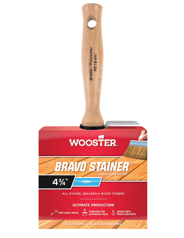 Wooster Bravo H2O Stainer 4-3/4" Firm