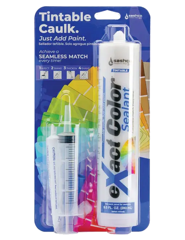 Sashco eXact Color Sealant - TINTABLE Caulk - 9.5oz