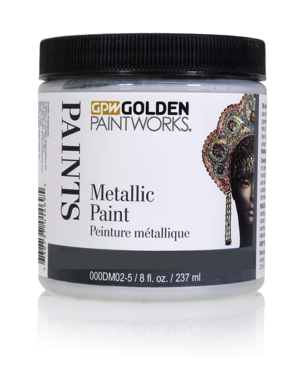 Golden Paintworks Metallic Paint Pre-Tinted Colors - 8oz. Sample Jars