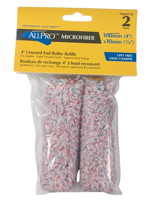 Allpro Microfiber 4" Mini - 3/8"nap 2pk.