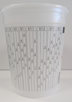 Mix' n Measure White 1 qt. Plastic Paint Pail
