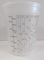 Mix' n Measure White 1 qt. Plastic Paint Pail