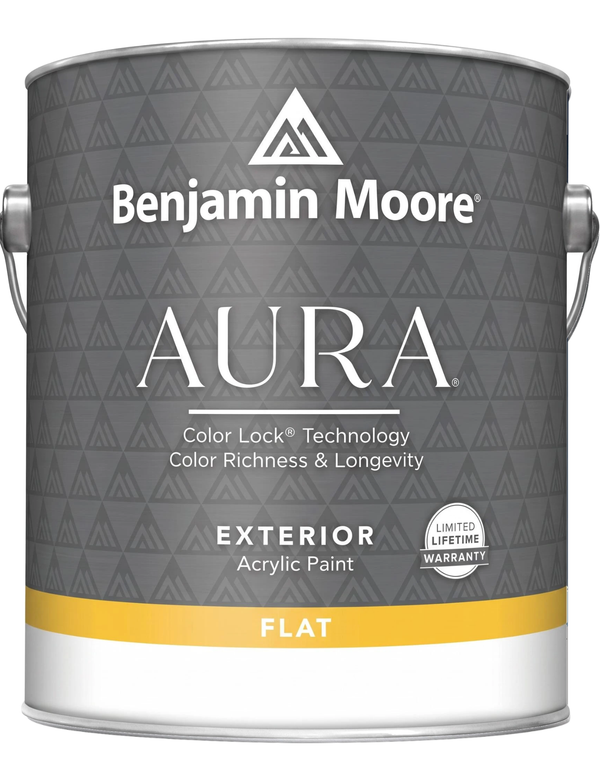 Benjamin Moore Aura Waterborne Exterior Paint - Flat Finish N629