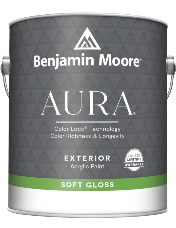Benjamin Moore Aura Waterborne Exterior Paint - Semi-Gloss Finish N632