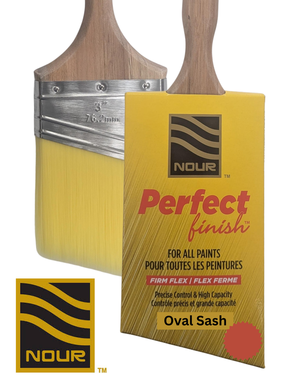 Nour Perfect Finish OVAL Angular Sash Brush