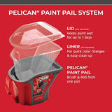 Wooster PELICAN Hand-Held Paint Bucket with Brush Magnet - 1qt - view 2