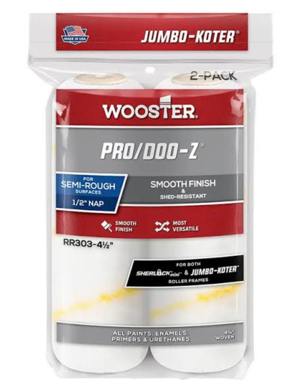 Wooster Jumbo-Koter 4.5"- PRO/DOO-Z RR303 - 1/2" Nap