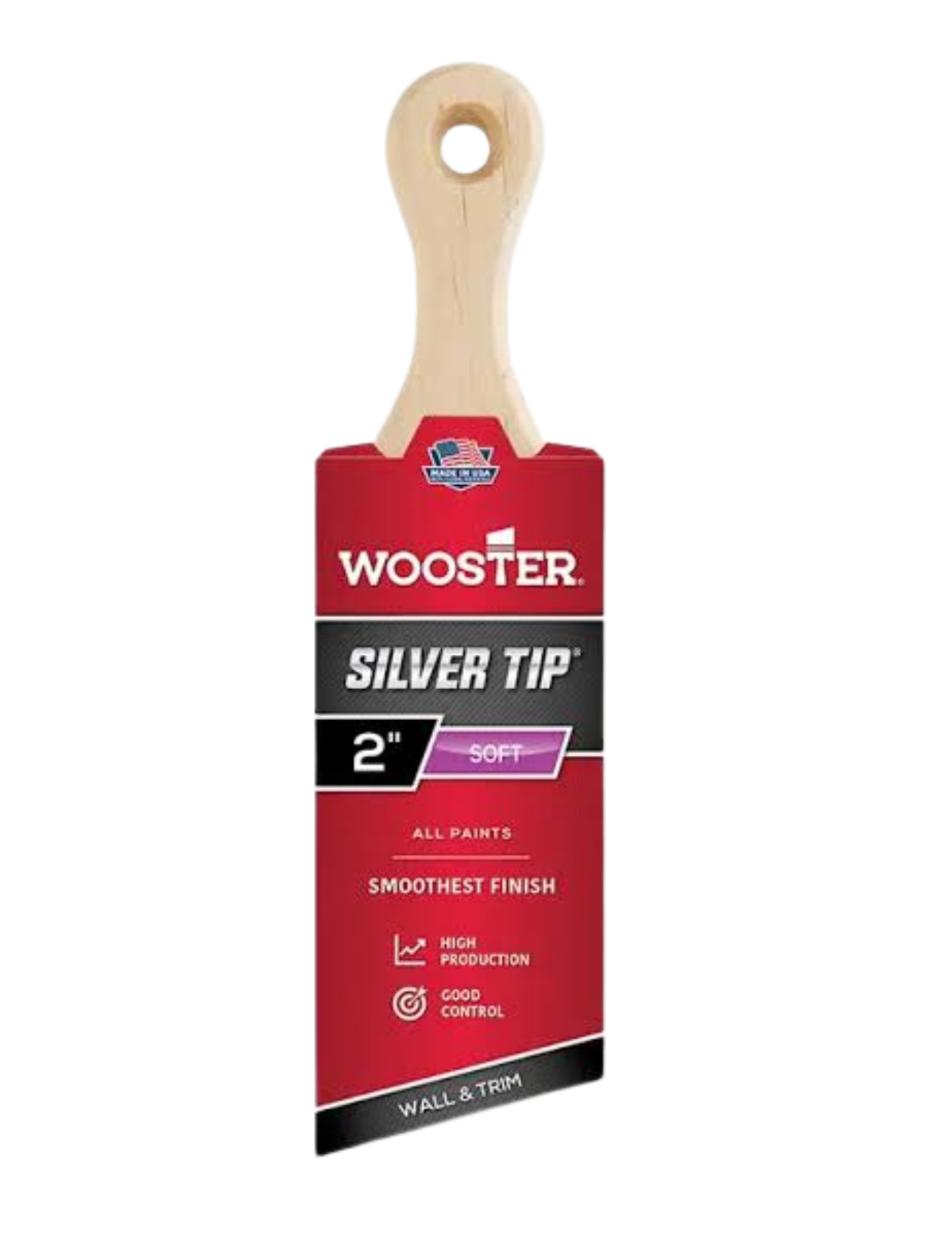 Wooster Silver Tip 5225 - Angle Paint Brush 2" Soft - view 2