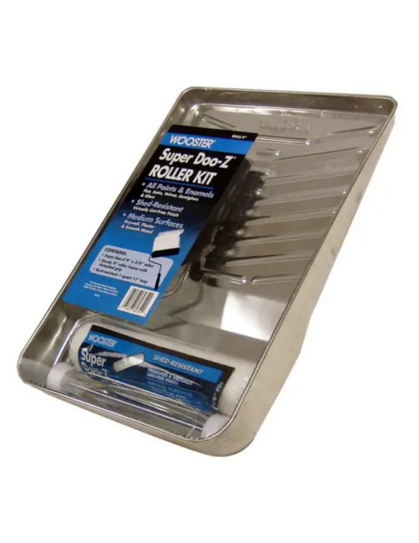 Wooster Roller Kit - Super Doo-Z Roller Kit - 9" x 3/8"nap - SHED-RESISTANT