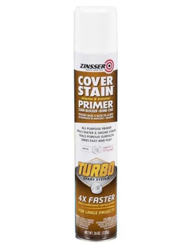 Zinsser Turbo Spray Can - CoverStain - Oil Based