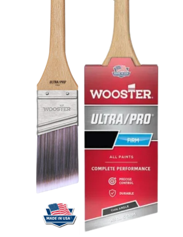 Wooster Ultra/Pro 4181 - Thin Handle - Angle Paint Brush Firm