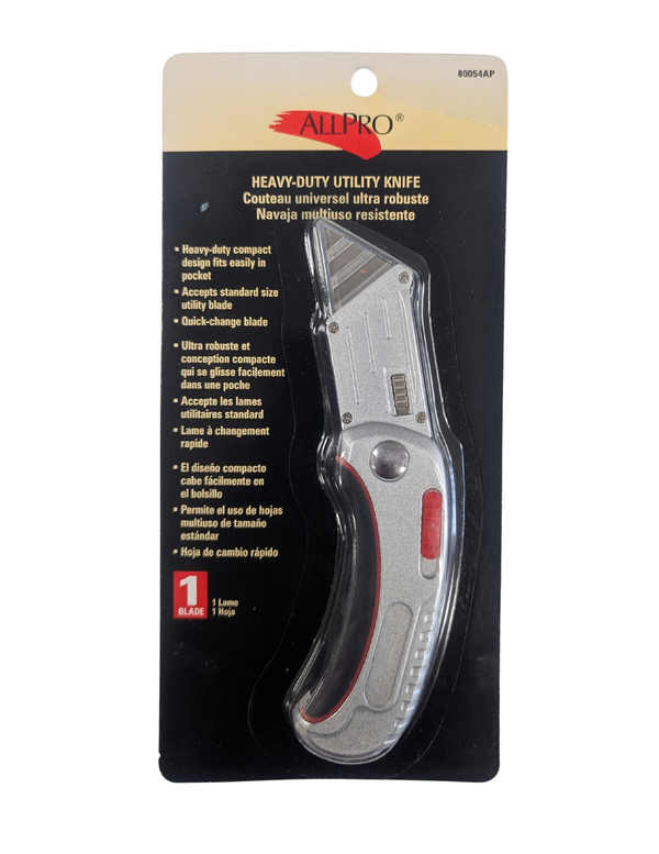 ALLPRO Utility Knife - Heavy Duty - w/1blade