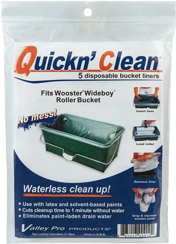 Wooster Wide Boy 18" Bucket Liner - Quickn' Clean - 5pk