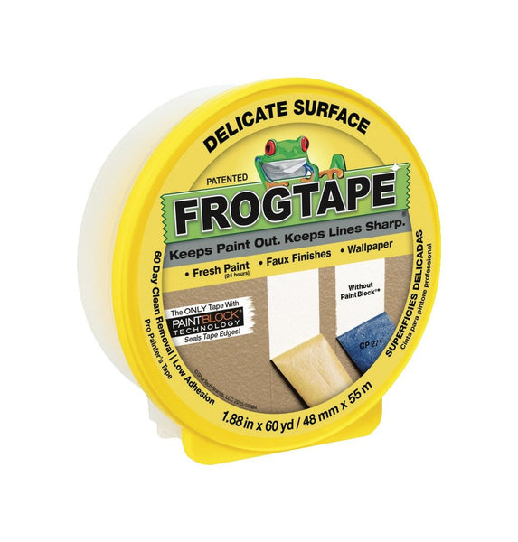 FrogTape 1.88 in. W x 60 yd. L Yellow Low Strength Painter's Tape 1 pk