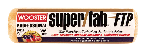 Wooster Super/Fab FTP Synthetic Blend 9 in. W x 3/8 in. Paint Roller Cover 1 pk