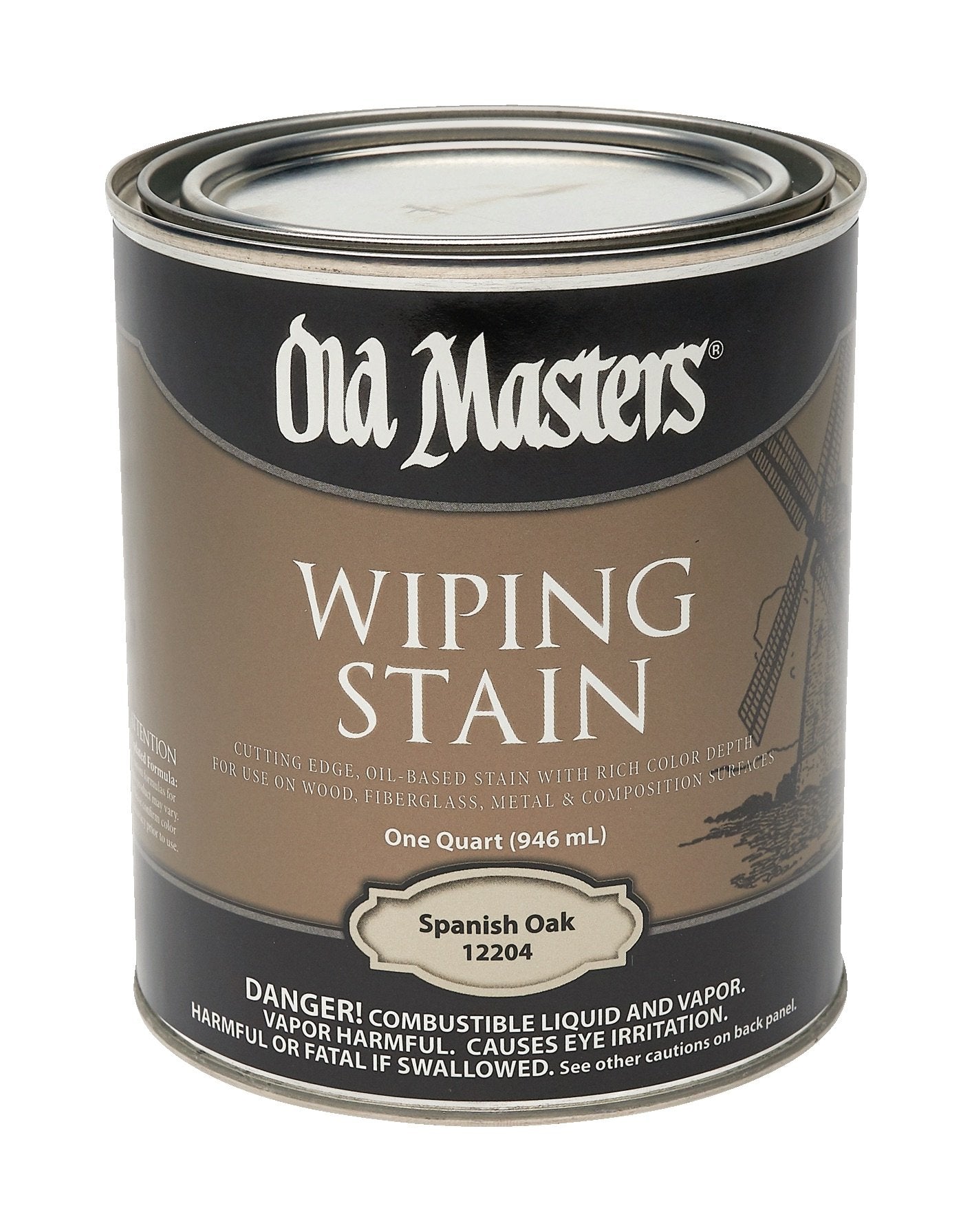 Old Masters Semi-Transparent Spanish Oak Oil-Based Wiping Stain 1