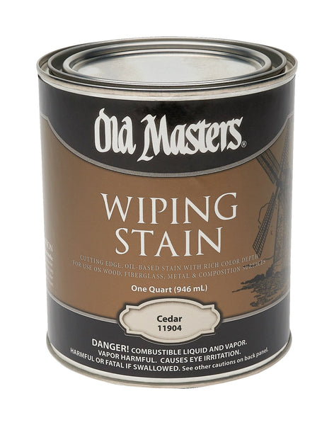 Old Masters Semi-Transparent Cedar Oil-Based Wiping Stain 1 qt.