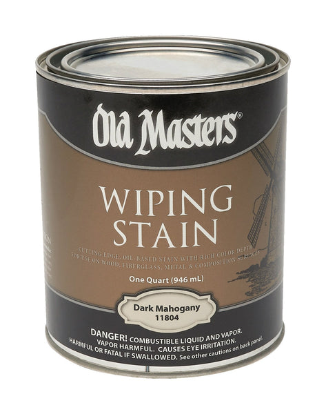 Old Masters Semi-Transparent Dark Mahogany Oil-Based Wiping Stain 1 qt.