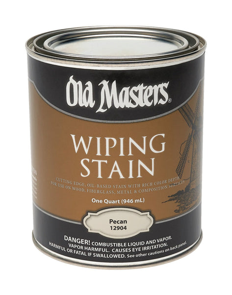 Old Masters Semi-Transparent Pecan Oil-Based Wiping Stain 1 qt.