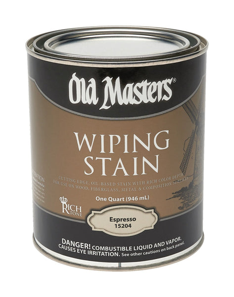 Old Masters Semi-Transparent Espresso Oil-Based Wiping Stain 1 qt.