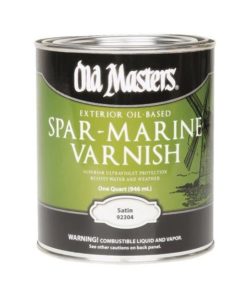Old Masters Satin Clear Oil-Based Marine Spar Varnish 1 qt.