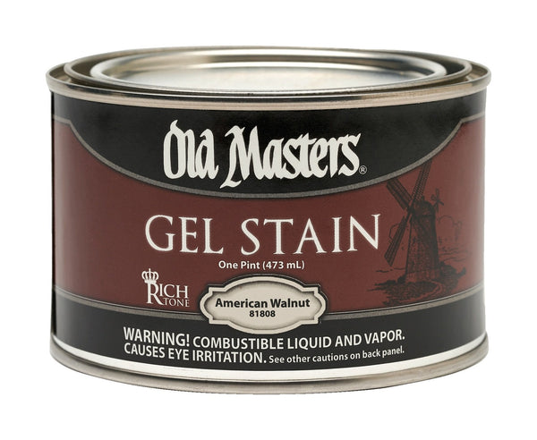 Old Masters Semi-Transparent American Walnut Oil-Based Gel Stain 1 pt.