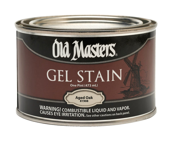 Old Masters Gel Stain Semi-Transparent Aged Oak Oil-Based Gel Stain 1 pt.