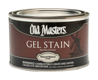 Old Masters Gel Stain Semi-Transparent Natural Walnut Oil-Based Gel Stain 1 pt.